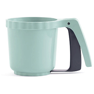 Кружка-сито для просеивания D11см 550мл DE'NASTIA мятная пластик нержавеющая сталь 000000000001212526