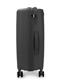 Чемодан на колесах M (42х26х65см) ромб черный PP 000000000001226544