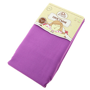 Простынь DE'NASTIA 150х215см лаванда 100%Микрофибра C010306 000000000001109592