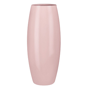 Ваза 25см ЯБЛОКО бочка розовый глянец стекло 000000000001216213