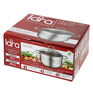 Кастрюля Standart Lara, 3.1л 000000000001121694