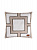 Наволочка декоративная 45x45см DE'NASTIA Геометрия крупный квадрат белый/бежевый акрил 000000000001221466
