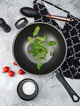 Сковорода Вок 28х8см ПОСУДА ЦЕНТР бакелитовая ручка бордо алюминий 000000000001176488