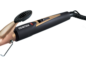 Щипцы для завивки Centek CT-2088. Мощность 35Вт. Диаметр 25мм. Насадка щетка. Бронзовое керамическое покрытие пластик 000000000001213442