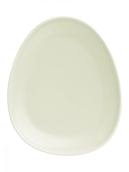 Тарелка десертная 18,5x15x2см DE'NASTIA Оливки-однотон плоская оливковый фарфор 000000000001217751