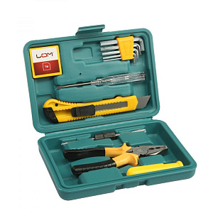 Набор инструментов в кейсе 11 предметов LOM 23 Февраля подарочная упаковка металл 000000000001211081