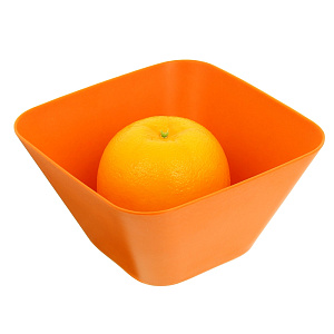 Миска квадратная 14,5х14,5х7,5см MOULIN VILLA оранжевая TSF-02-O 000000000001086428