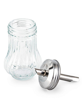Сахарница 7х12,5см 200мл стекло/нержавеющая сталь 000000000001228452