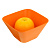 Миска квадратная 14,5х14,5х7,5см MOULIN VILLA оранжевая TSF-02-O 000000000001086428