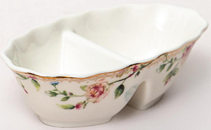 Блюдо для специй 2 секции 12см BALSFORD Стефания подарочная упаковка фарфор 000000000001203929