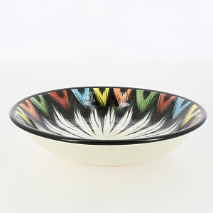 Блюдо (ляган) 20см ROSHIDON CERAMIK глубокий рисунок атлас керамика 000000000001211146