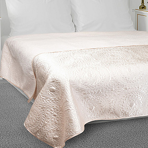 Покрывало DeN Палермо 240х260 атл/мат молочный круги U000216 000000000001203044