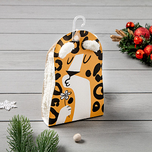 Носки махровые "Леопард" р-р 36-39 100% полиэстер 4679401 000000000001202381