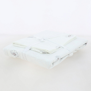 Комплект постельного белья 1,5-спальный LUCKY Жемчуг розовый 50х70 пододеяльник 145х215см простынь 150х220см наволочка 50х70см-1шт поплин 100% хлопок 000000000001212773