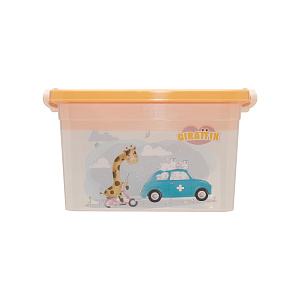 Контейнер для детской аптечки 6,5л ПОЛИМЕРБЫТ Giraffix с вкладышем пластик 000000000001213080