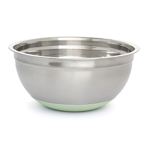 Миска для приготовления 4л 26см DE'NASTIA с крышкой мятный нержавеющая сталь/силикон 000000000001219653