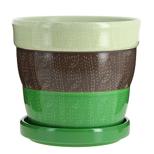 Цветочный горшок, 14 см, 1.2л, керамика 000000000001171929