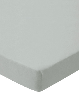 Простыня на резинке 180x200+25см DE'NASTIA зеленая трикотажная 100% хлопок 000000000001211328