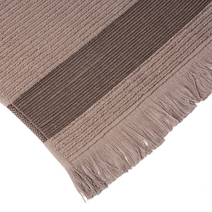 Полотенце махровое 30х60см СОФТИ Гармошка светло-коричневый хлопок 100% 000000000001213288