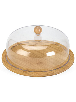 Хлебница 26х26см акрил/бамбук 000000000001228318