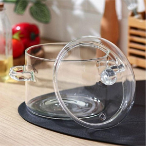 Кастрюля 1,9л 16х22х18см боросиликатное стекло 000000000001213789