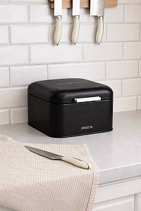 Хлебница 20x20x13,5см DE'NASTIA черный углеродистая сталь 000000000001230965