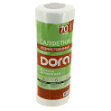 Салфетки в рулоне 70шт 20х25см DORA спанлейс 000000000001207349