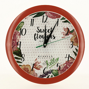 Часы настенные П1-1/7-298 Цветы и сердца 000000000001135324