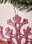 Украшение декоративное Снежинка 11,5х11,5см розовый пластик 000000000001208279