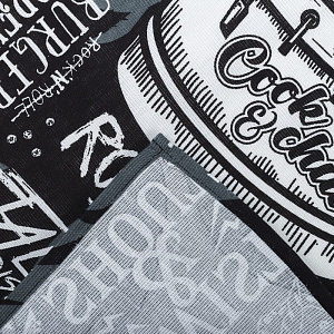 Полотенце кухонное Доляна Rock'n'roll 35х60см 100%хл 160г/м2 4136455 000000000001200814