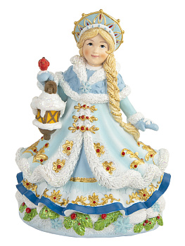 Новогодняя фигурка Снегурочка из полирезины 11,5х22х15см 81382 000000000001201755