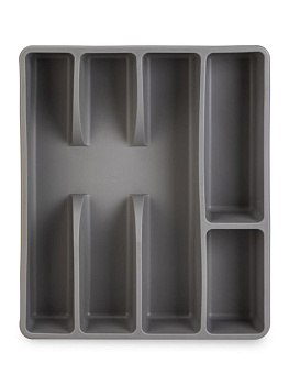 Лоток для столовых приборов 31,7x26,5x6,3см серый полипропилен 000000000001229340