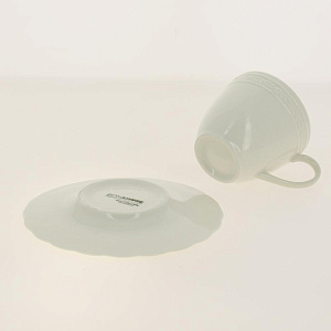 BASAK Чайная пара, чашка 200мл недекорированная, костяной фарфор BNBSK02CT00 000000000001189450