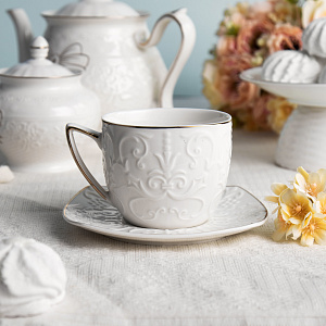 Пара чайная LAGARD 220мл/блюдце фарфор SH08088 000000000001219868