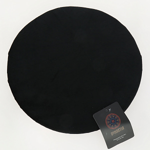 Подушка на стул 31,5см DE'NASTIA круглая черная бархатная 100%полиэстер 000000000001208956