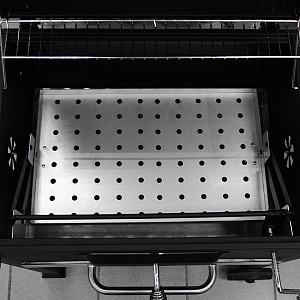Мангал-гриль 113х64х106см черный сталь 0,8мм 000000000001213154