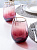 Набор стаканов 2шт 550мл LUCKY бордовый стекло 000000000001208027