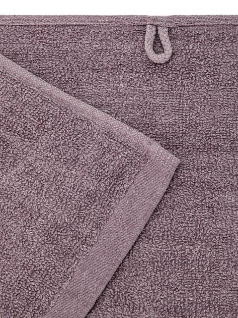Полотенце махровое 30х60см СОФТИ бордюр 3 полоски лиловый хлопок 100% 000000000001215904