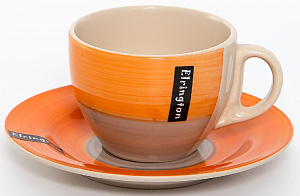 Чайная пара 250мл ELRINGTON АЭРОГРАФ Оранж керамика 000000000001205673