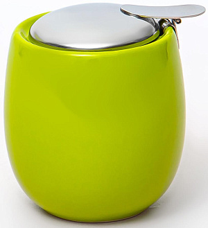 Сахарница 250мл Elrington ФЕЛИЧИТА с крышкой глазурь зелёный подарочная упаковка керамика 109-06077 000000000001203886