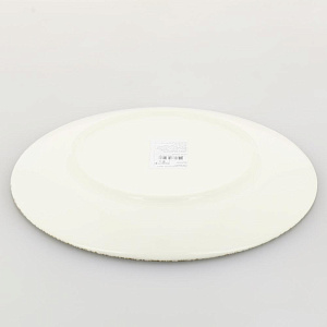 Тарелка обеденная 26см LUCKY Узор барокко керамика 000000000001208734