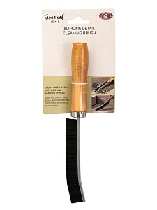 Щетка очищающая для мытья стыков и углов 23см металл/дерево_ST 000000000001228734