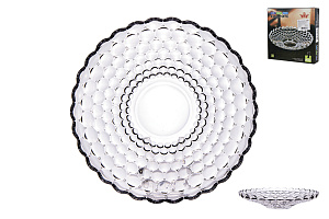 Блюдо сервировочное 24см Стекло Коралл YJP-7021-4 000000000001197472