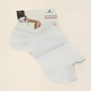 Носки женские р.35-37 PIERRE CARDIN Майа укороченные белые 95%хлопок 5%эластан 000000000001198272
