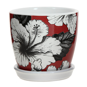 Цветочный горшок, 10 см, 0.35л, керамика 000000000001171932