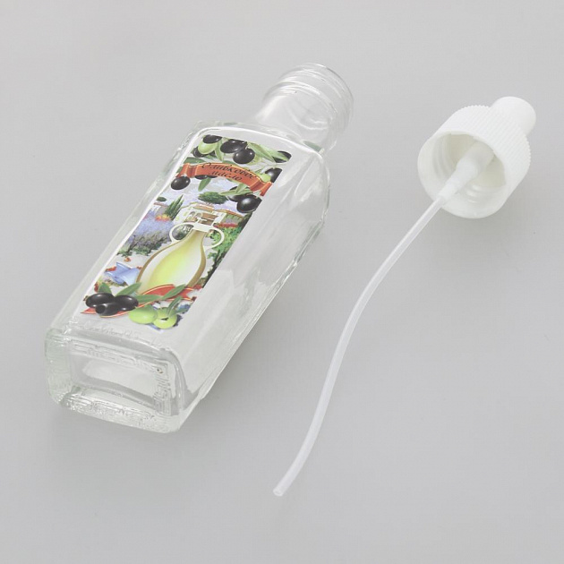 Бутылка для масла 100мл с кнопочным распылителем стекло 000000000001194366