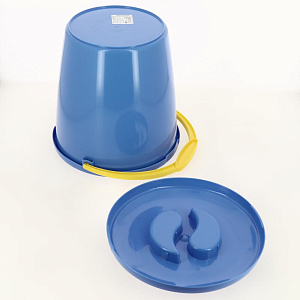 Ведро 10л ИНТЕРМ с крышкой мерное с утолщенной стенкой полипропилен Б06 000000000001204528