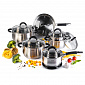 Набор посуды 13 предметов TALLER (1,5л,2,2л,3,2л,5л) нержавеющая сталь