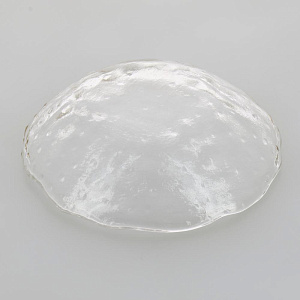 Тарелка 14,5cм 220мл LUCKY маленькая прозрачная с золотой каймой стекло 000000000001208555