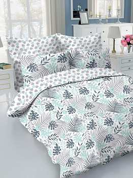 Комплект постельного белья 1,5-спальный LUCKY Амазония 2наволочки 50х70см сатин 100% хлопок 000000000001209656